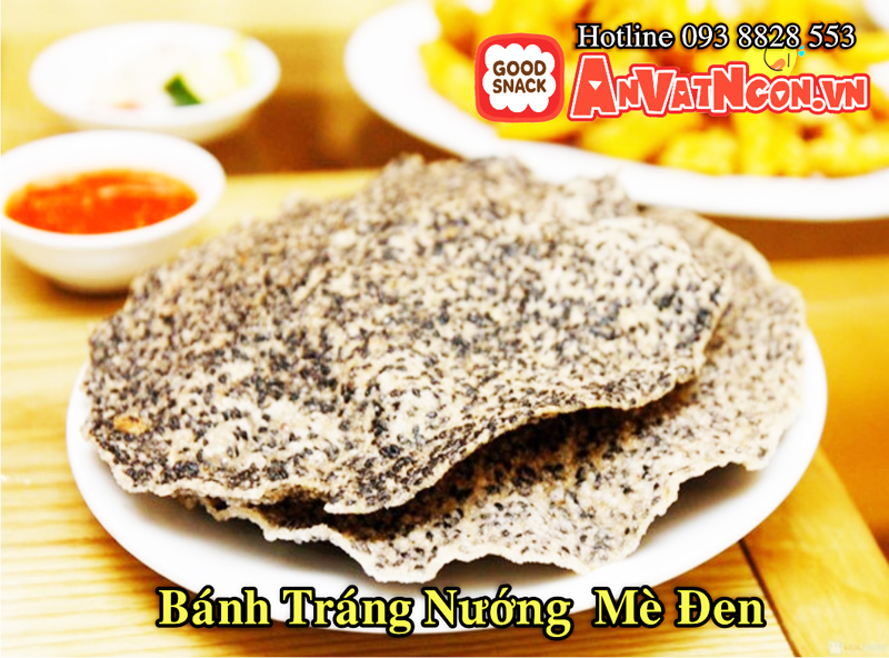 Bánh tráng nướng mè đen đặc biệt Hotliline 093 8828 553