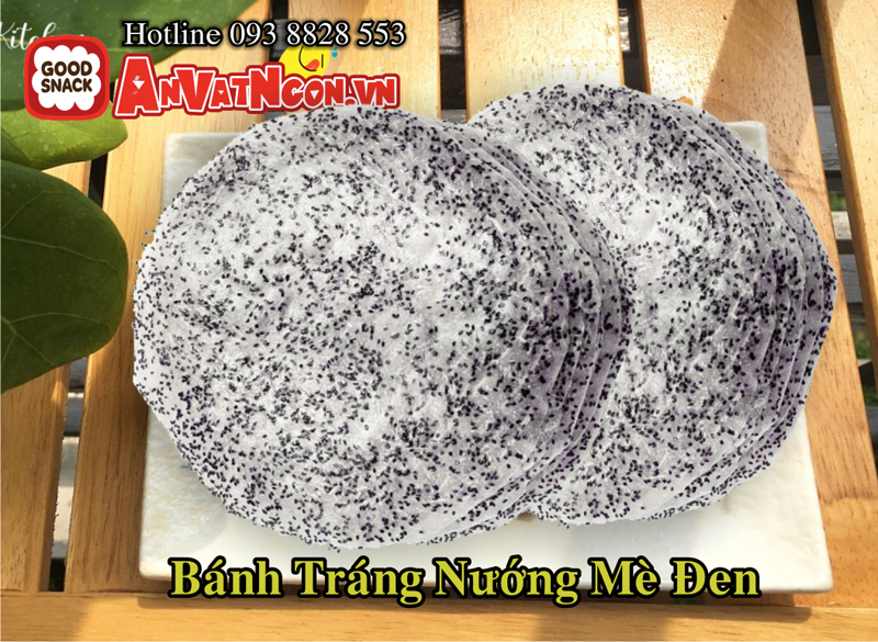 Bánh tráng nướng mè đen đặc biệt Hotliline 093 8828 553